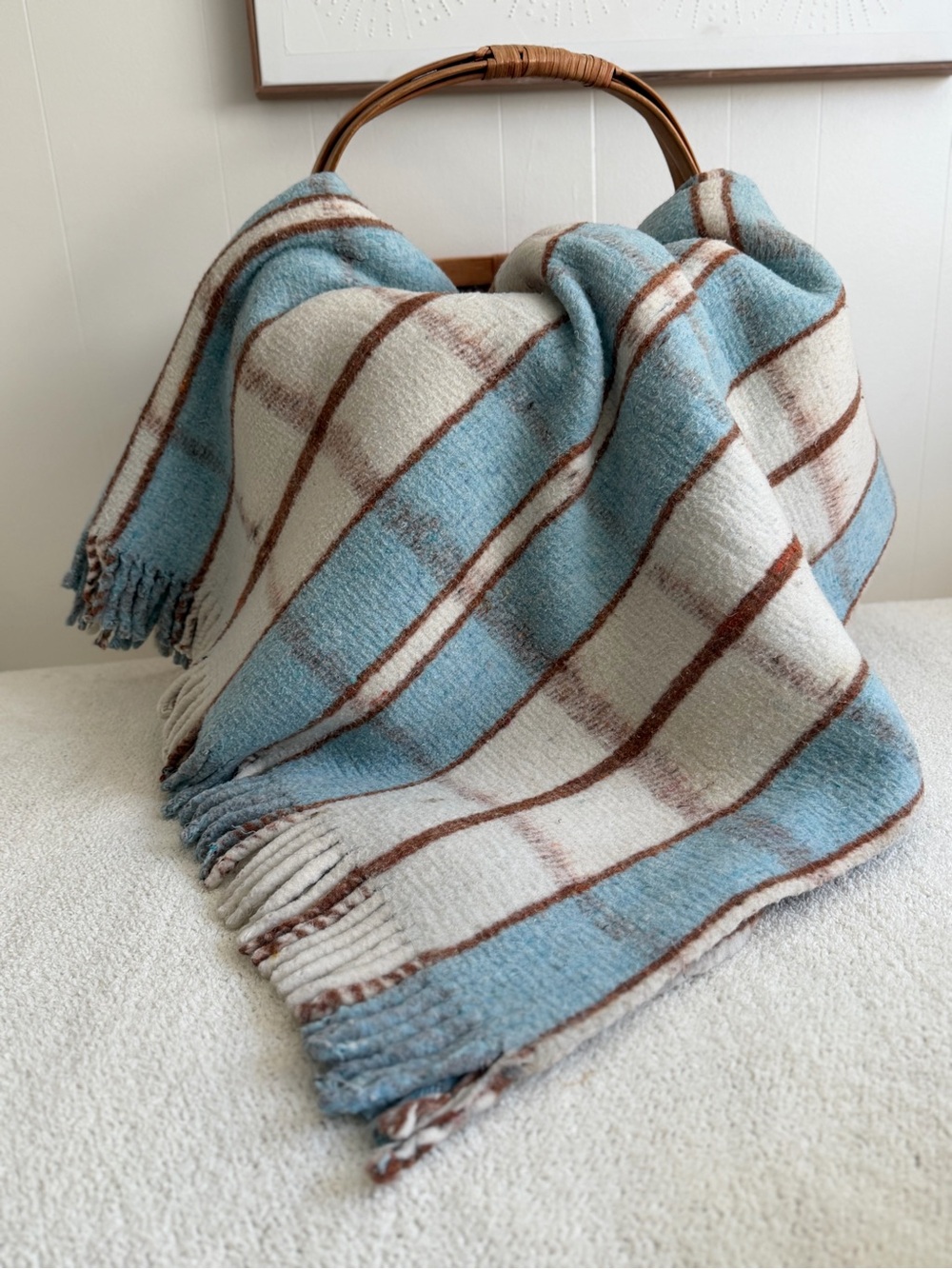 Highly desirable wool throw!